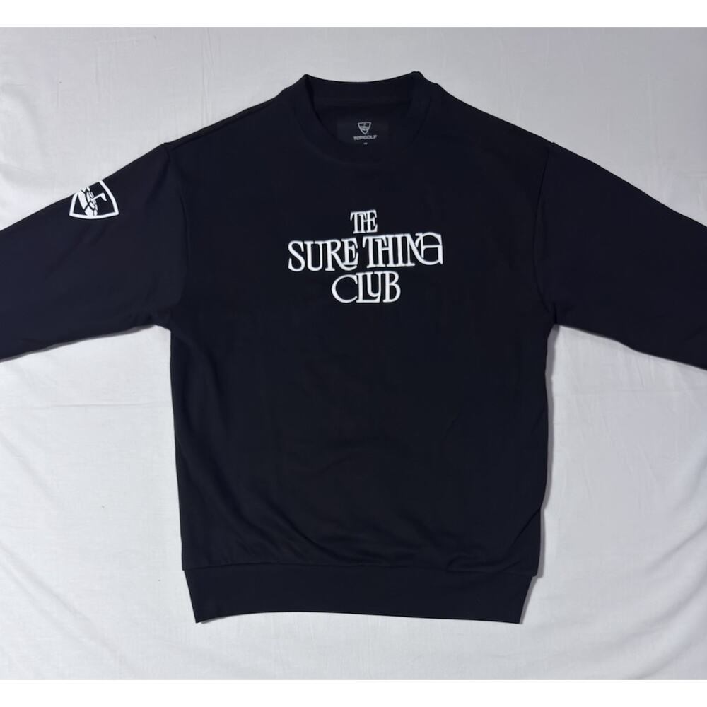 TOPGOLF “The Sure Thing Club” Sweatshirt Black - Men’s Size M